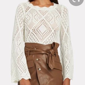 Never Worn Rony Kobo Crochet Crop Top